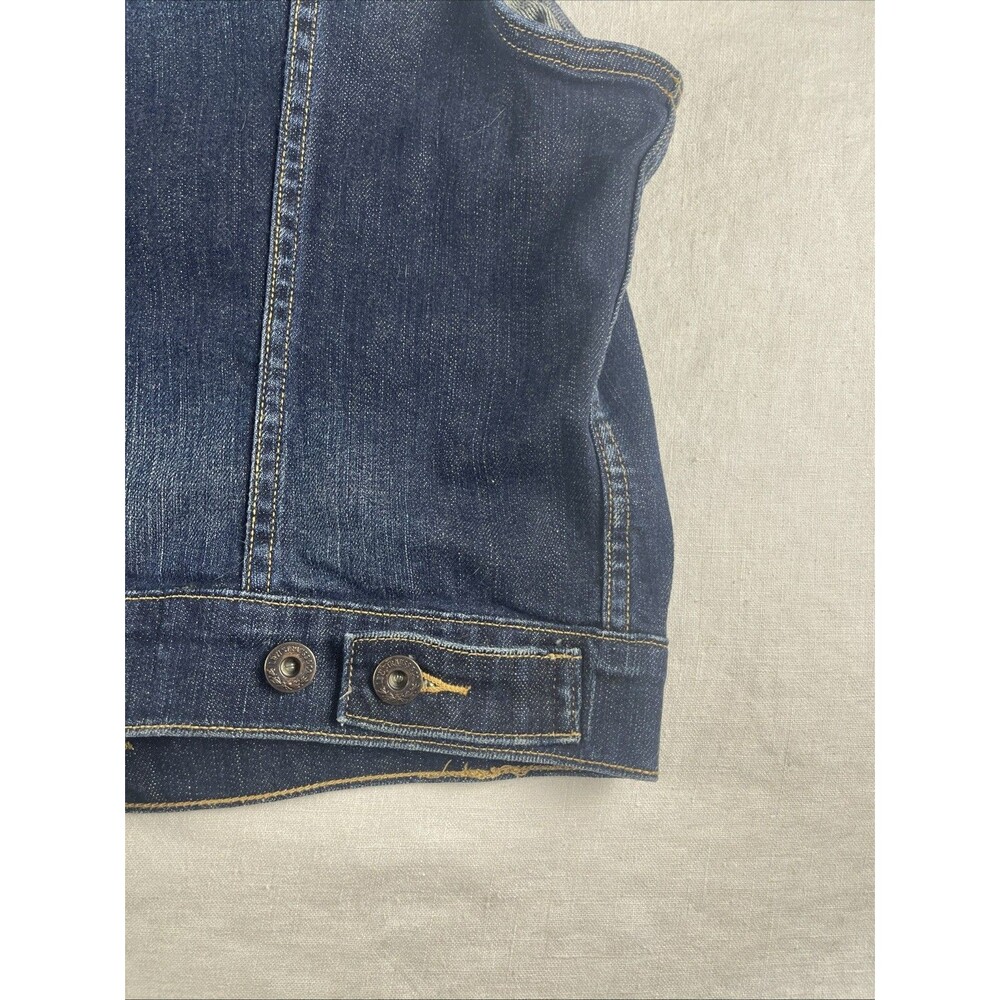 Levi’s Denim Vest Blue Sleeveless Classic Trucker Casual Womens Medium - Picture 10 of 11